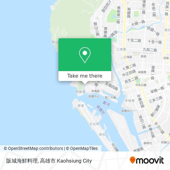 阪城海鮮料理地圖