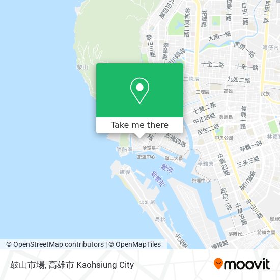 鼓山市場 map