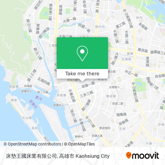 床墊王國床業有限公司地圖