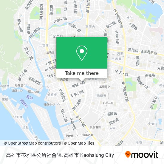 高雄市苓雅區公所社會課 map