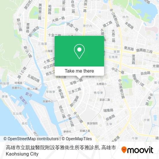高雄市立凱旋醫院附設苓雅衛生所苓雅診所 map