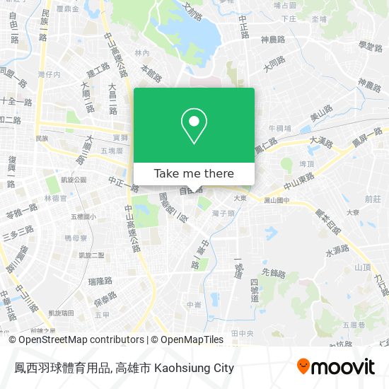 鳳西羽球體育用品 map