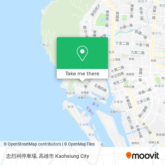 忠烈祠停車場地圖