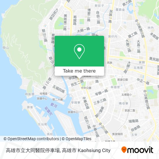高雄市立大同醫院停車場 map