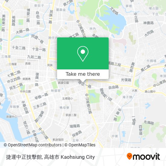 捷運中正技擊館 map