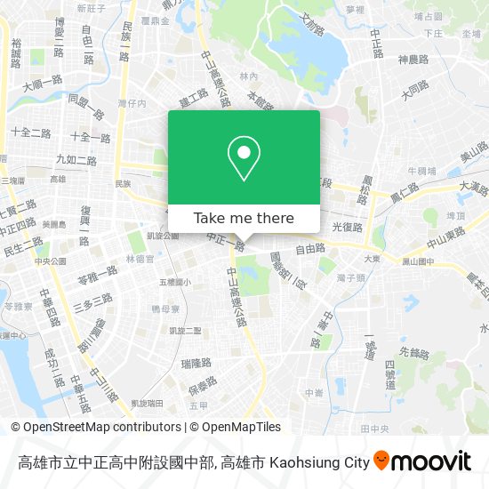 高雄市立中正高中附設國中部 map