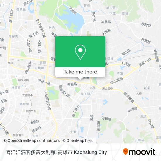 喜洋洋滿客多義大利麵地圖