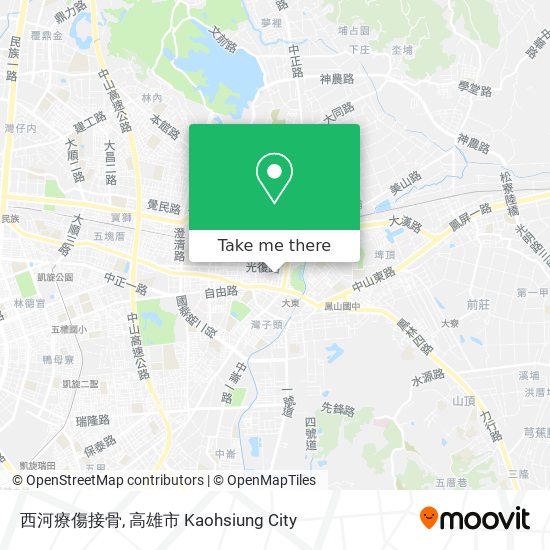 西河療傷接骨地圖
