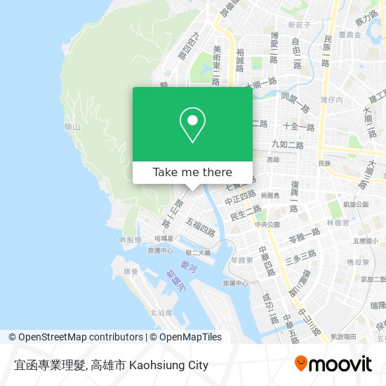 宜函專業理髮 map