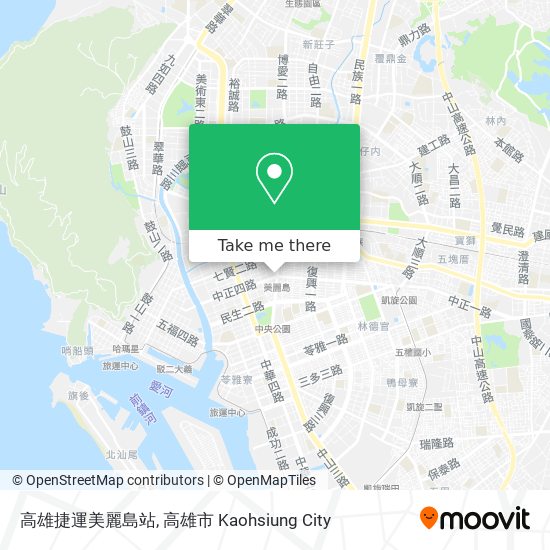 高雄捷運美麗島站地圖