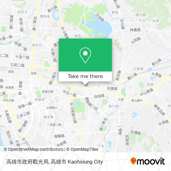 高雄市政府觀光局 map