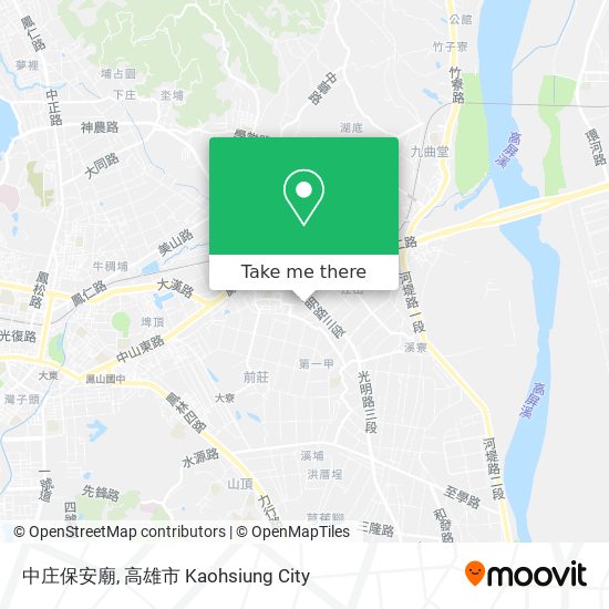 中庄保安廟 map