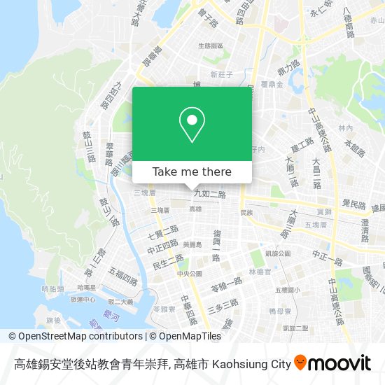 高雄錫安堂後站教會青年崇拜 map