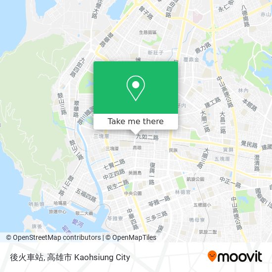 後火車站地圖