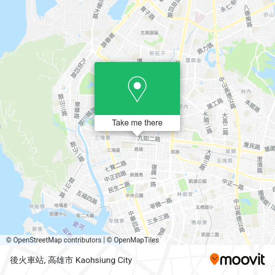 後火車站 map