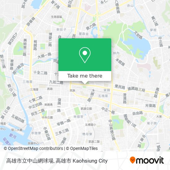 高雄市立中山網球場 map