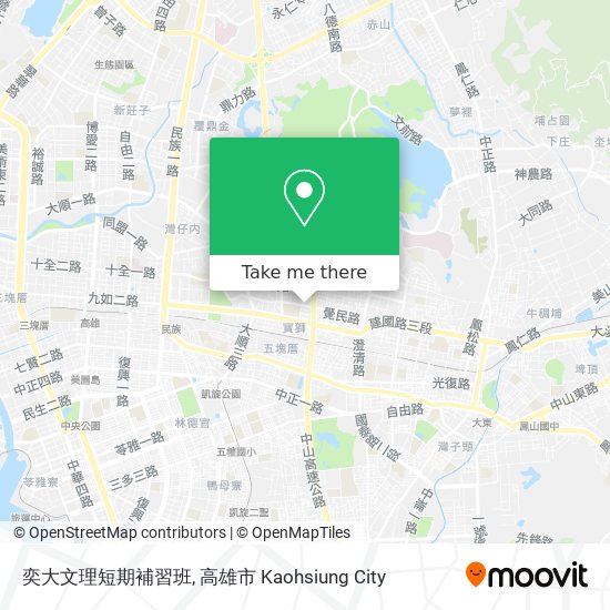 奕大文理短期補習班地圖