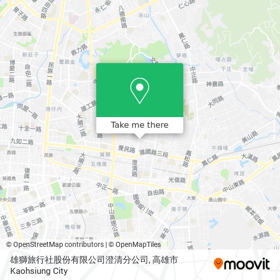 雄獅旅行社股份有限公司澄清分公司 map