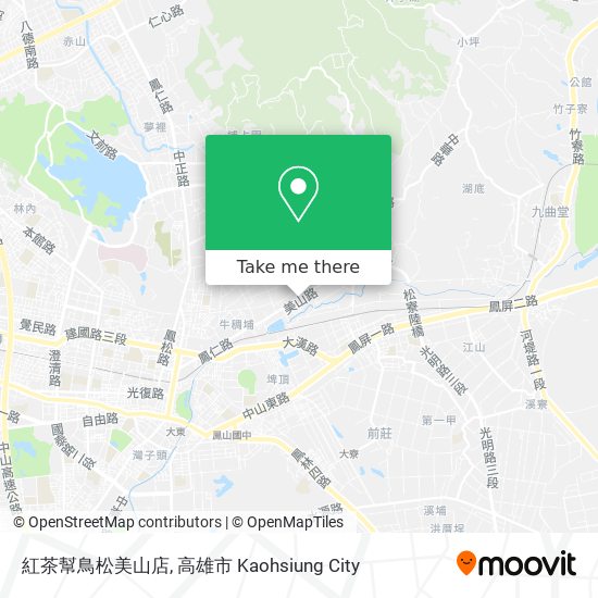 紅茶幫鳥松美山店地圖