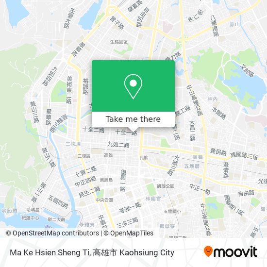 Ma Ke Hsien Sheng Ti map