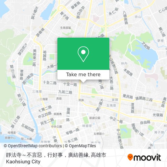 靜法寺～不言惡，行好事，廣結善緣地圖