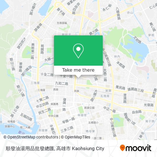 順發油湯用品批發總匯地圖
