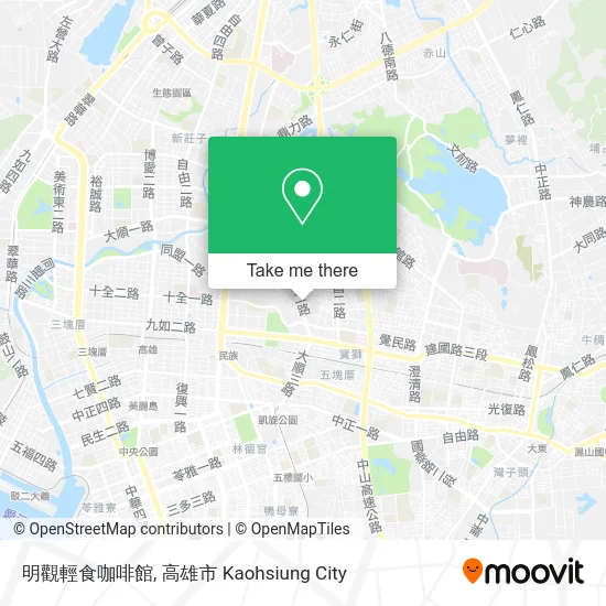 明觀輕食咖啡館 map