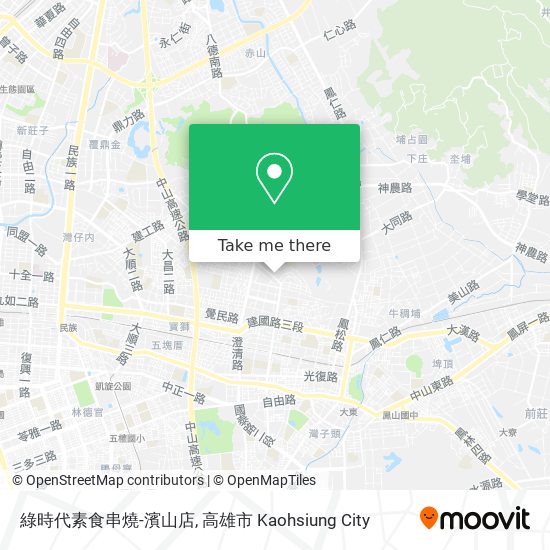 綠時代素食串燒-濱山店地圖