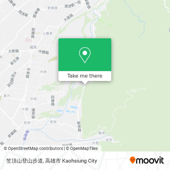 笠頂山登山步道地圖