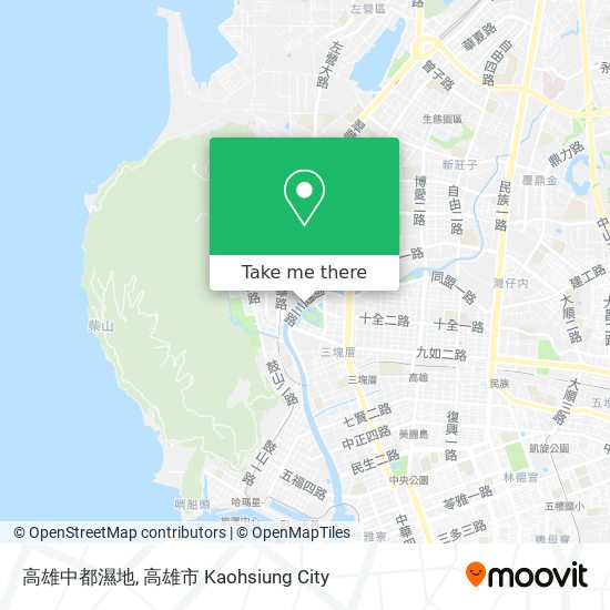 高雄中都濕地 map