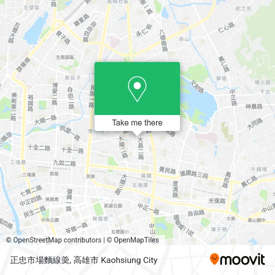 正忠市場麵線羮 map