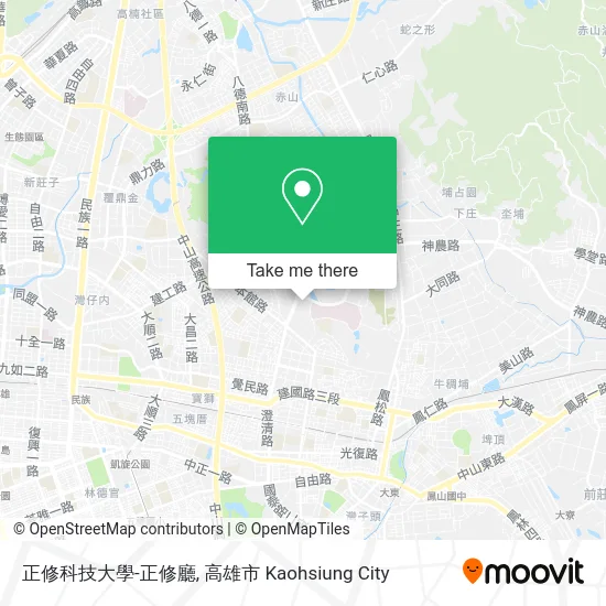 正修科技大學-正修廳 map