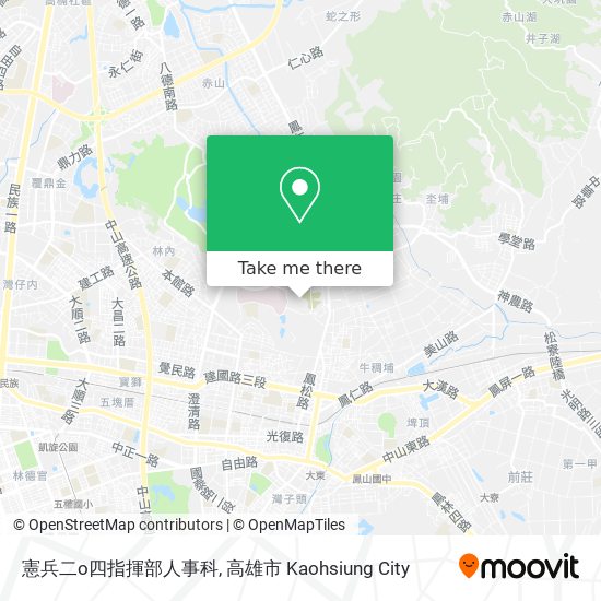 憲兵二o四指揮部人事科地圖