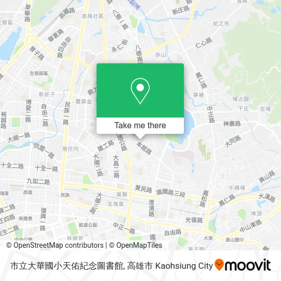 市立大華國小天佑紀念圖書館 map