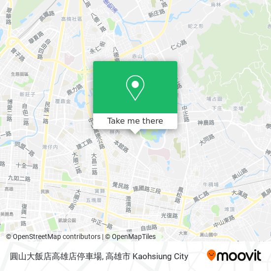 圓山大飯店高雄店停車場地圖