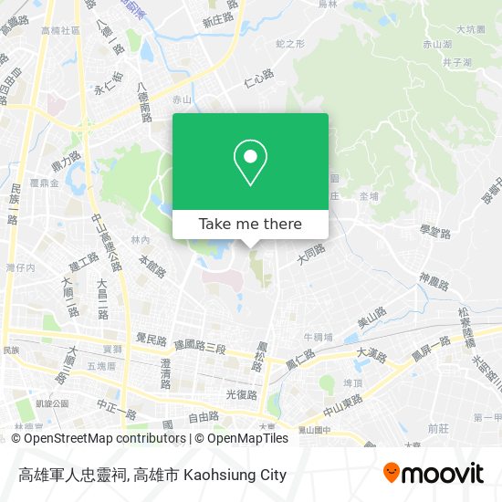 高雄軍人忠靈祠地圖