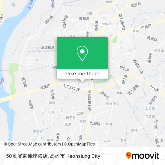 50嵐屏東棒球路店 map