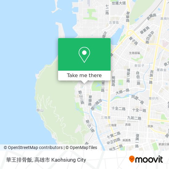 華王排骨飯 map