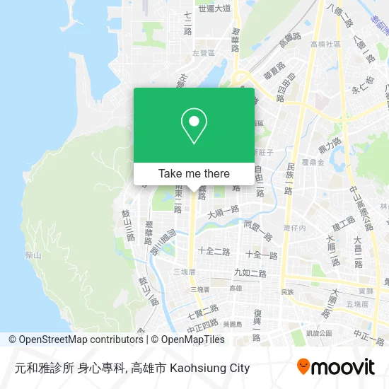 元和雅診所 身心專科 map