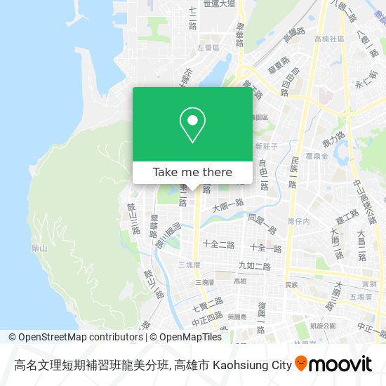 高名文理短期補習班龍美分班地圖