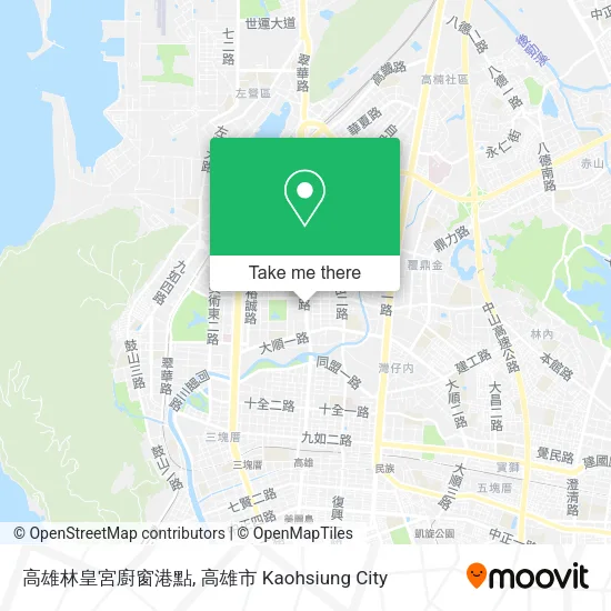 高雄林皇宮廚窗港點地圖