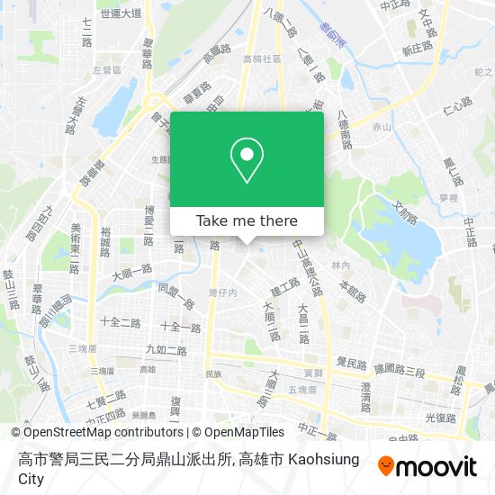 高市警局三民二分局鼎山派出所地圖