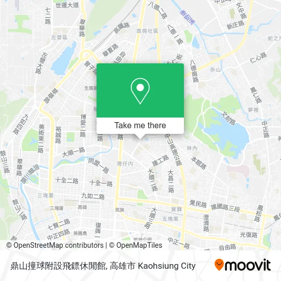 鼎山撞球附設飛鏢休閒館 map