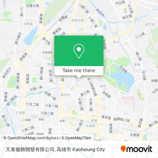 芃泰服飾開發有限公司 map