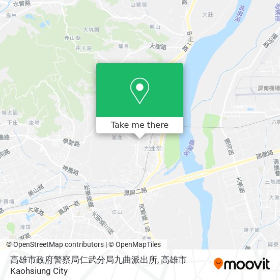 高雄市政府警察局仁武分局九曲派出所地圖
