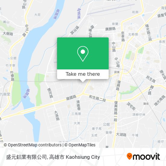 盛元鋁業有限公司地圖