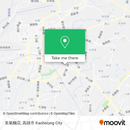 美菊麵店 map