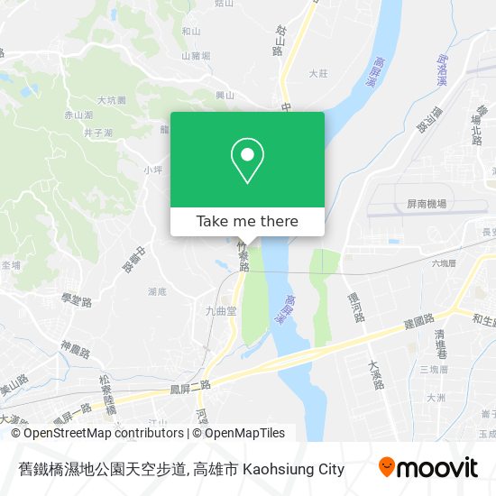 舊鐵橋濕地公園天空步道地圖