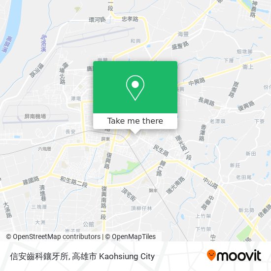 信安齒科鑲牙所地圖