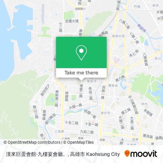 漢來巨蛋會館-九樓宴會廳。地圖